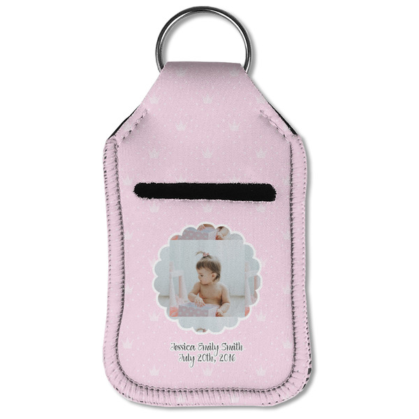 Baby Girl Photo Sanitizer Holder Keychain - Small (Front Flat)