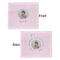 Baby Girl Photo Security Blanket - Front & Back View