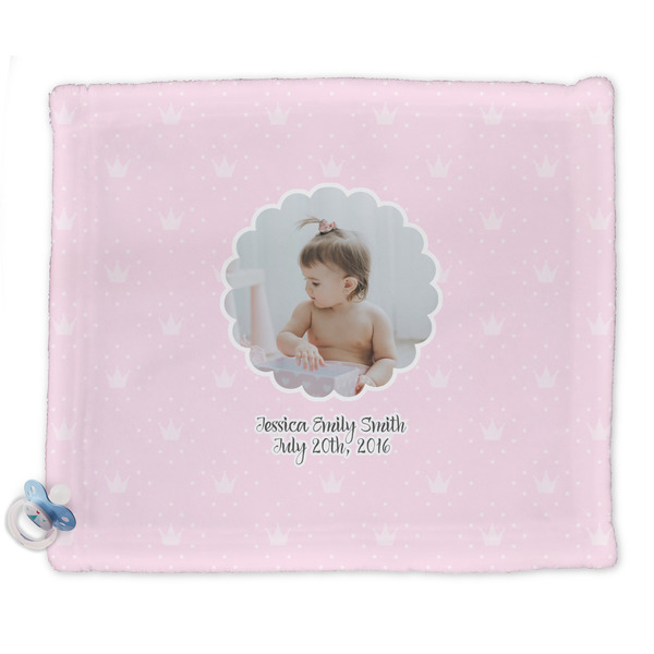 Custom Baby Girl Photo Security Blanket - Single Sided