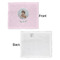 Baby Girl Photo Security Blanket - Front & White Back View