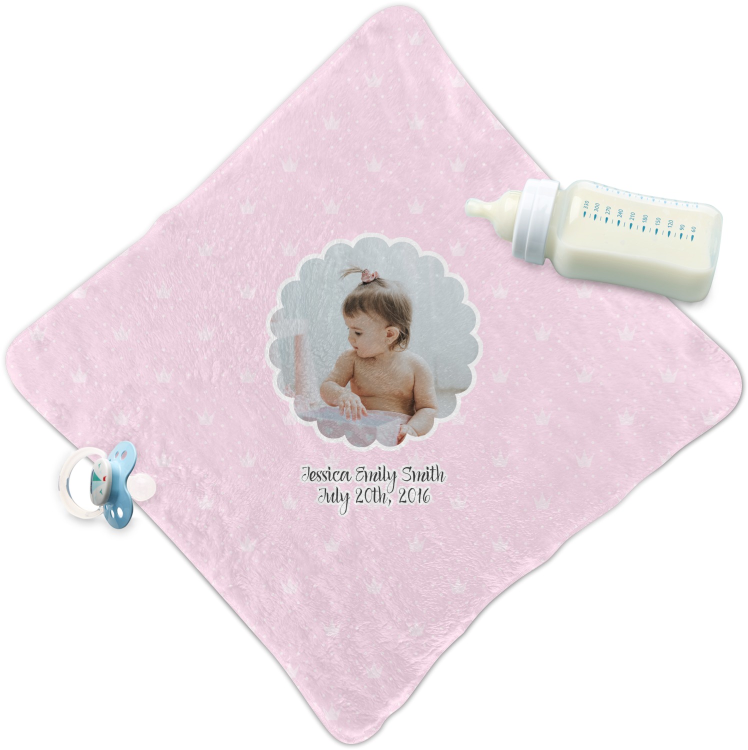 Baby Girl Photo Security Blanket (Personalized) YouCustomizeIt
