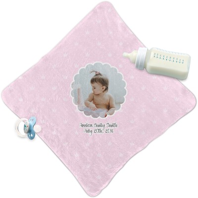 Baby Girl Photo Security Blanket (Personalized)
