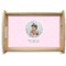Baby Girl Photo Natural Wooden Tray - Small (Personalized)