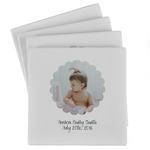 Baby Girl Photo Absorbent Stone Coasters - Set of 4