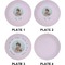 Baby Girl Photo Set of Appetizer / Dessert Plates (Approval)