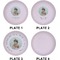 Baby Girl Photo Set of Lunch / Dinner Plates (Approval)