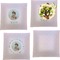Baby Girl Photo Set of Square Dinner Plates