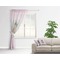 Baby Girl Photo Sheer Curtain With Window and Rod - in Room Matching Pillow