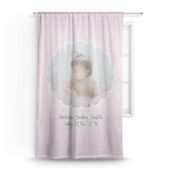 Baby Girl Photo Sheer Curtain
