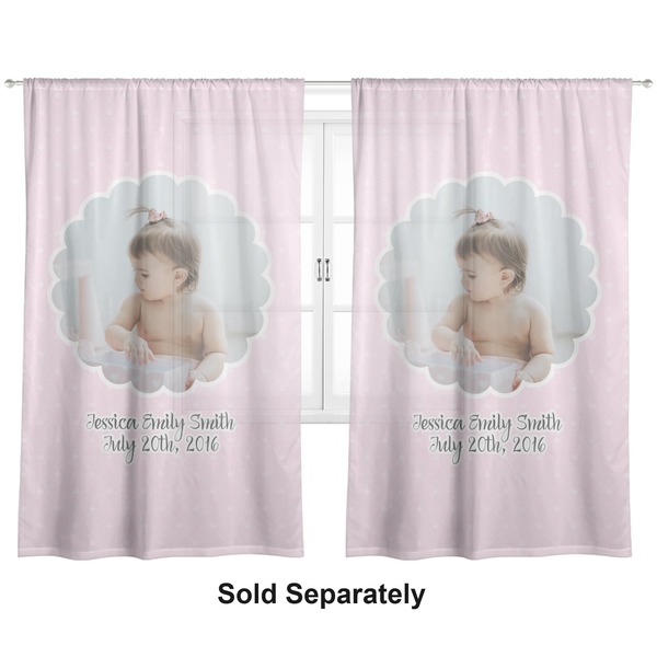 Baby Girl Photo Sheer Curtains