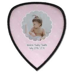 Baby Girl Photo Iron on Shield Patch A
