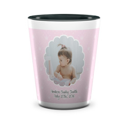Baby Girl Photo Ceramic Shot Glass - 1.5 oz - Two Tone - Single