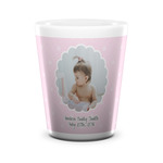 Baby Girl Photo Ceramic Shot Glass - 1.5 oz - White - Single