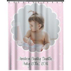 Baby Girl Photo Extra Long Shower Curtain - 70"x84" (Personalized)