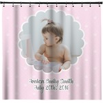 Baby Girl Photo Shower Curtain (Personalized)