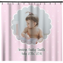 Baby Girl Photo Shower Curtain (Personalized)