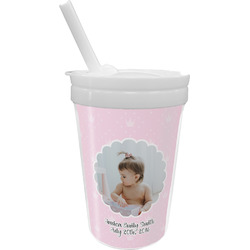 Baby Girl Photo Sippy Cup with Straw (Personalized)