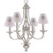Baby Girl Photo Small Chandelier Shade - LIFESTYLE (on chandelier)