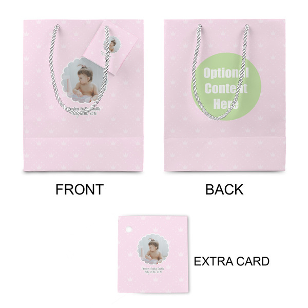 Baby Girl Photo Small Gift Bag - Approval