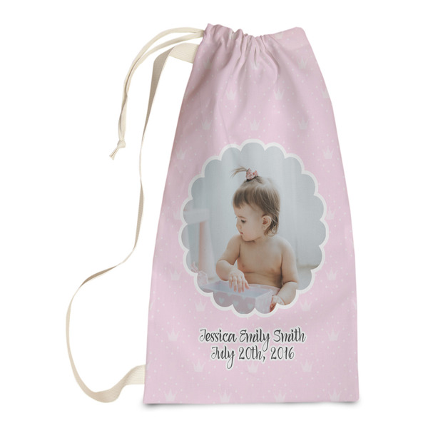 Custom Baby Girl Photo Laundry Bags - Small