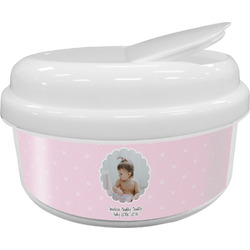 Baby Girl Photo Snack Container (Personalized)