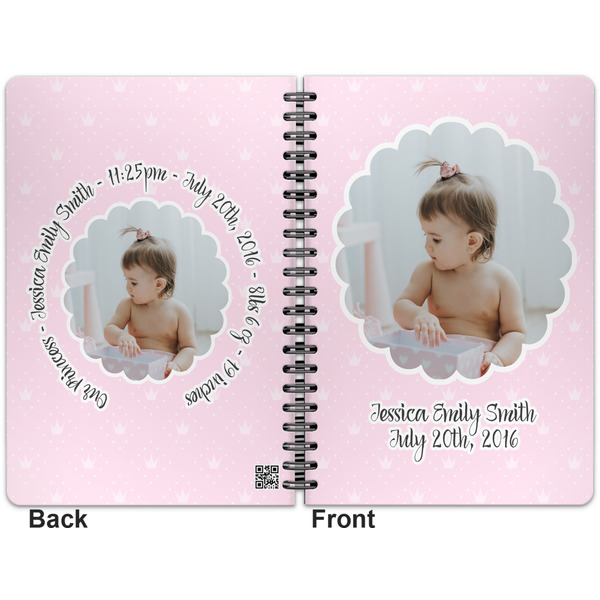 Baby Girl Photo Spiral Journal 7 x 10 - Apvl