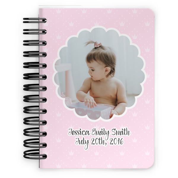 Custom Baby Girl Photo Spiral Notebook - 5x7