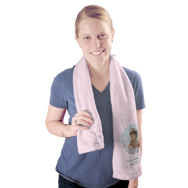 Baby Girl Photo Sport Towel - Exercise use - Model