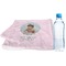 Baby Girl Photo Sports Towel Folded with Water Bottle