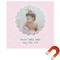 Baby Girl Photo Square Car Magnet - 10" (Personalized)