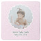 Baby Girl Photo Square Coaster Rubber Back - Single