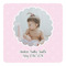 Baby Girl Photo Square Decal - Small (Personalized)