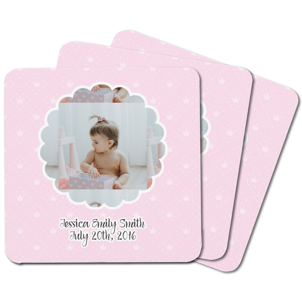 Baby Girl Photo Square Fridge Magnet - MAIN