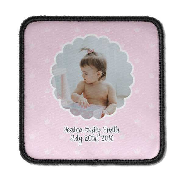 Custom Baby Girl Photo Iron On Square Patch