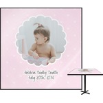 Baby Girl Photo Square Table Top - 24" (Personalized)