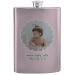 Baby Girl Photo Stainless Steel Flask (Personalized)