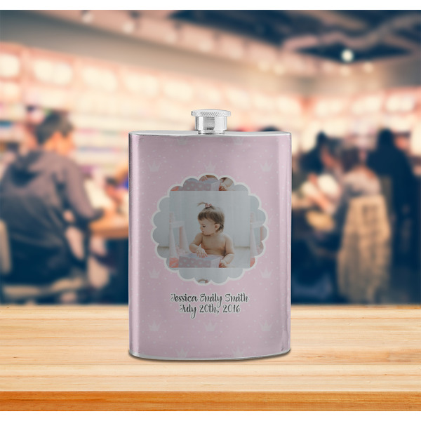 Baby Girl Photo Stainless Steel Flask - LIFESTYLE 2
