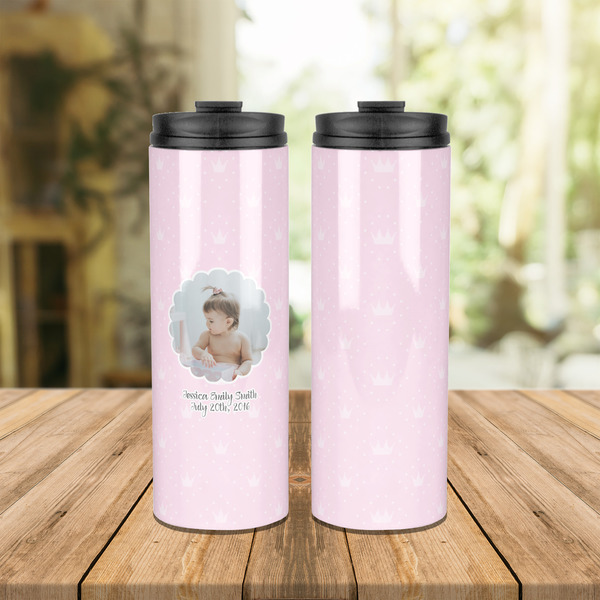 Baby Girl Photo Stainless Steel Tumbler - Lifestyle