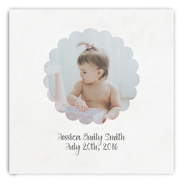 Custom Baby Girl Photo Paper Dinner Napkins