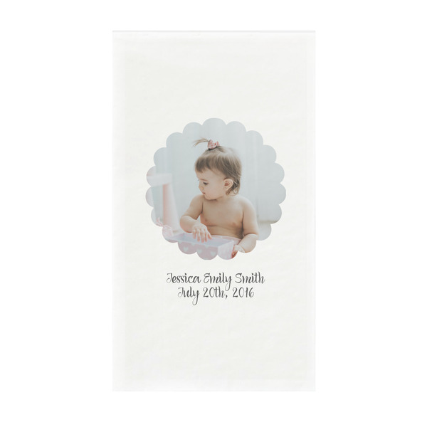 Custom Baby Girl Photo Guest Towels - Full Color - Standard
