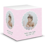 Baby Girl Photo Sticky Note Cube (Personalized)