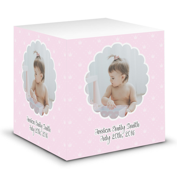 Custom Baby Girl Photo Sticky Note Cube (Personalized)