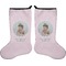 Baby Girl Photo Holiday Stocking - Double-Sided - Neoprene