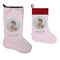 Baby Girl Photo Stockings - Side by Side compare