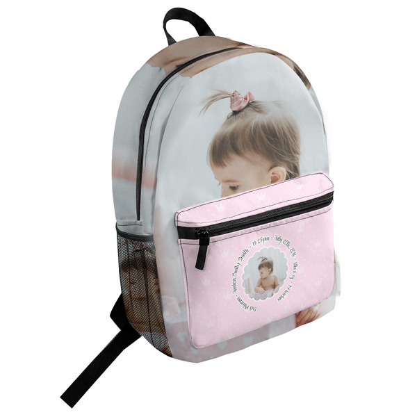 Custom Baby Girl Photo Student Backpack