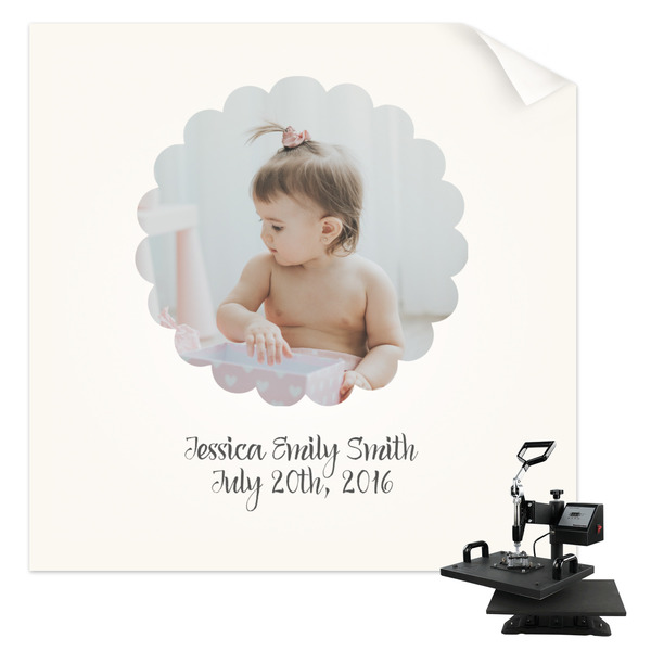 Custom Baby Girl Photo Sublimation Transfer (Personalized)