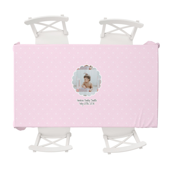 Custom Baby Girl Photo Tablecloth - 58"x102" (Personalized)