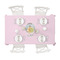 Baby Girl Photo Tablecloths (58"x102") - TOP VIEW (with plates)
