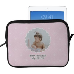 Baby Girl Photo Tablet Case / Sleeve - Large (Personalized)