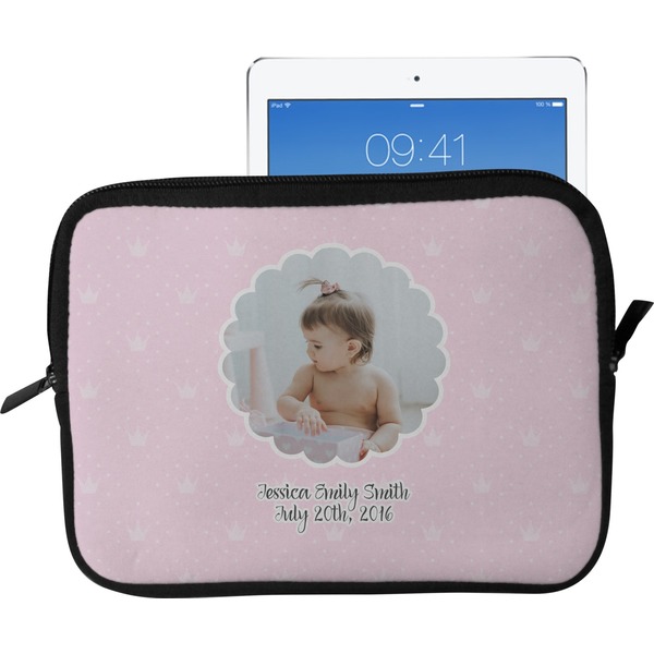 Custom Baby Girl Photo Tablet Case / Sleeve - Large (Personalized)